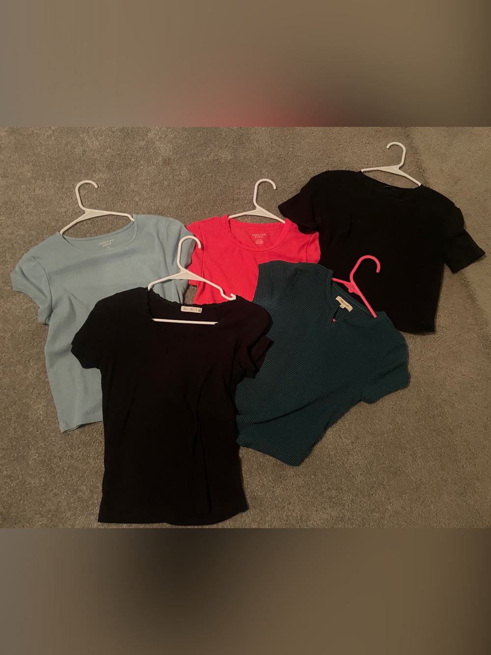 Women’s Black Crewneck Short-Sleeve Top - Unbranded